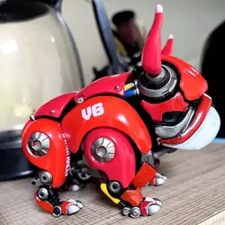 Transformation Mechanical Bulldog New Red Green Robot Dog Anime Figure Adults Children  Model Dolls Christmas Gift Collectible