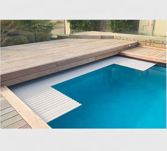 Daremay PC/PVC Electric Anti-UV Automatic Cover for Public Swimming Pool with Heat Reserving Clean Pool Features 1 Year Warranty