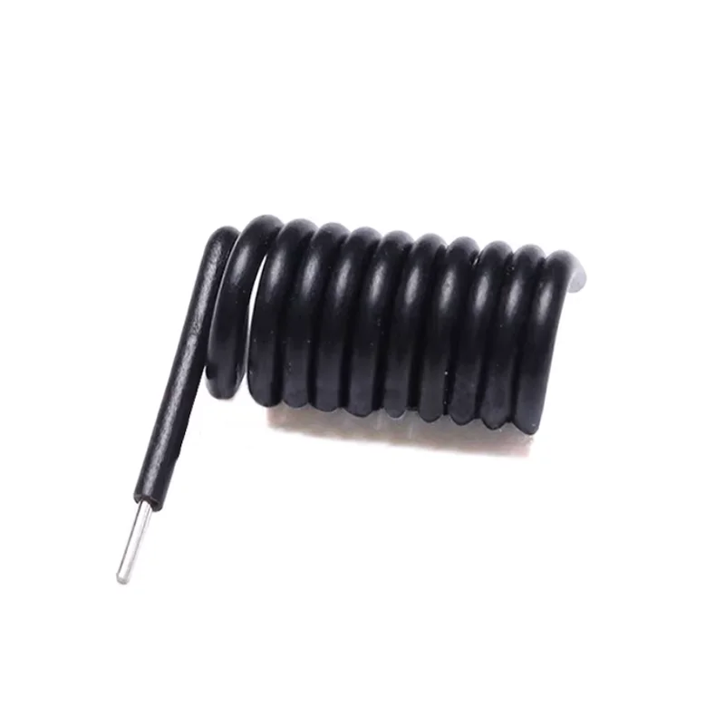 10pcs 315 MHz / 433 MHz spring antenna wireless receiving and transmitting remote control module black rubber spiral shape
