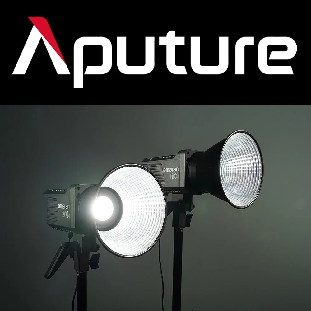 Aputure Amaran 100X 100D 200X 200D S Bi-Color 2700-6500K LED Video Light Bluetooth App Control Photography Lighting DC/AC Power