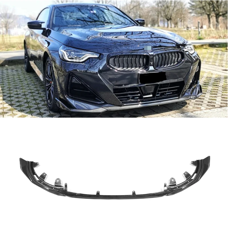 Dry Carbon Fiber MP Style Front Bumper Lip  For BMW 2 Series G42 Sports 2-door 2022+ G42 carbon fiber car bumper