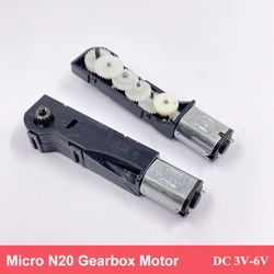 Mini Precious N20 Plastic Gearbox Gear Motor Metal Brush Engine DC 3V-6V 30RPM Slow Speed Large Torque Low Noise