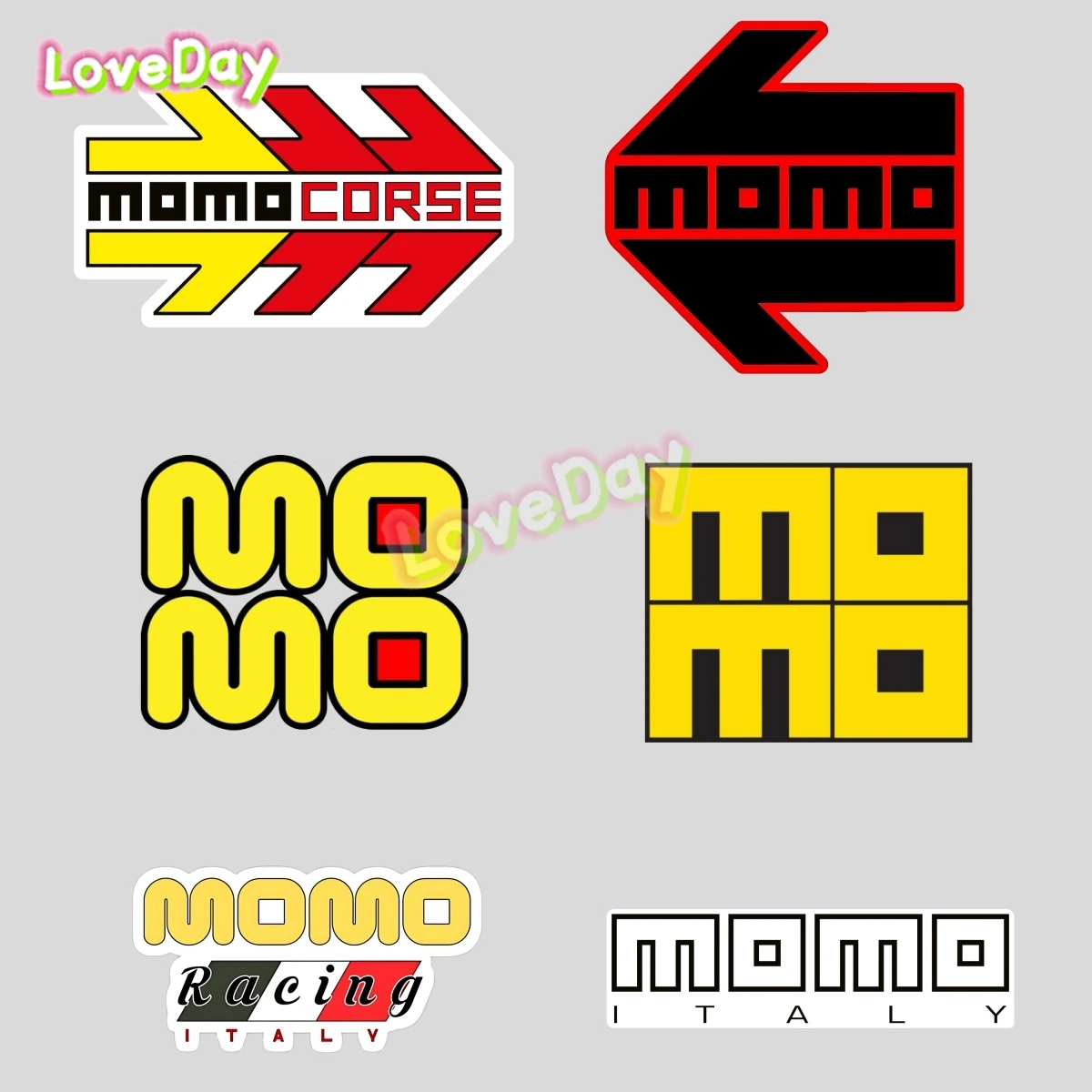 

MOMO Steering Wheel Logo Sticker Decals Drift Racing Car Sticker Vinyl Auto Glass Bumper Motorcycle Helmet Decorative Decals