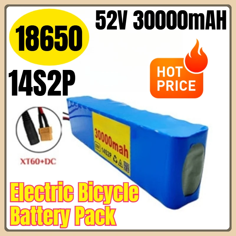 

14S2P 18650 52V 30000mAH Electric Bicycle Battery Pack