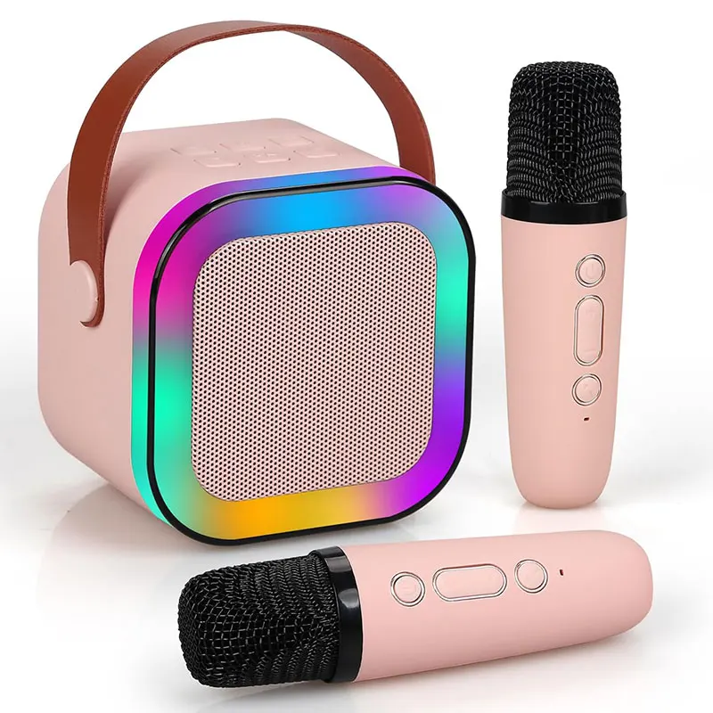 Kids Professional Microphones To Sing BT Sound Box Blootooth Mini Speaker Karaoke Machine Full Set Bluetooth Equipment For Home