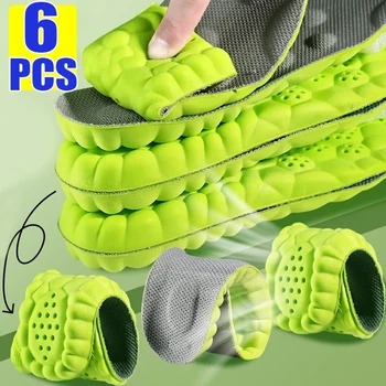 Latex Sport Insoles ความยืดหยุ่นสูงรองเท้า Pads Soft Orthotic Breathable ระงับกลิ่นกาย Shock Absorption Cushion Arch Support Insole