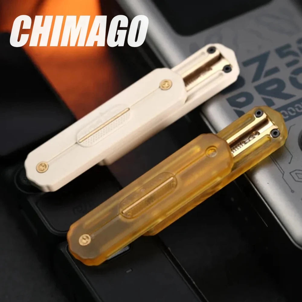 

CHIMAGO EDC HADA Fidget Slider PEI PEEK Titanium Push Slider Stress Relief Toy Fidget Toys For Adults Anxiety Relief Gadgets