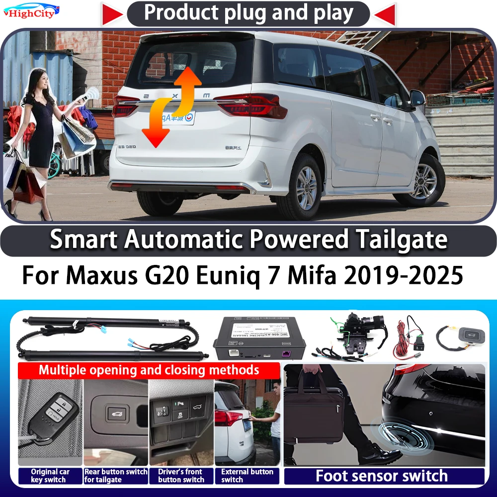 

For Maxus G20 Euniq 7 Mifa 2019-2025 Smart Automatic Powered Tailgate Key Control Trunk Close Lift Kit Electric Power Tailgate