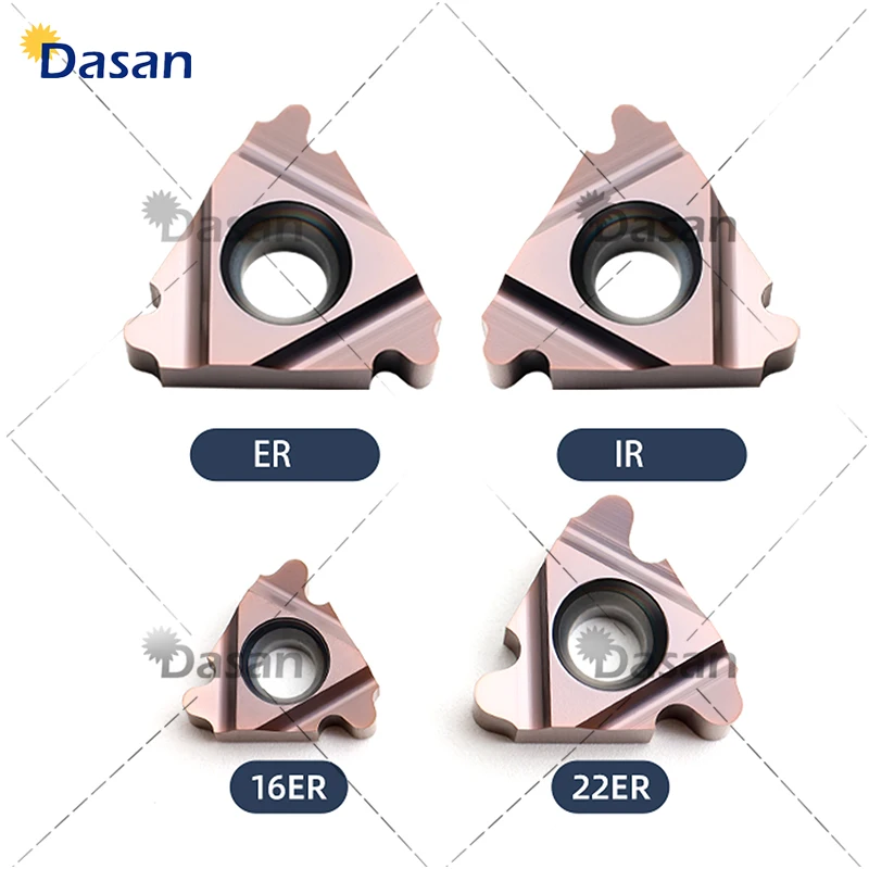 10 Stück 16er 6ir 22er 22ir 4. 6. 8. 10. Drehmaschine runde Hartmetall-Gewinde einsätze Schneidwerk zeuge