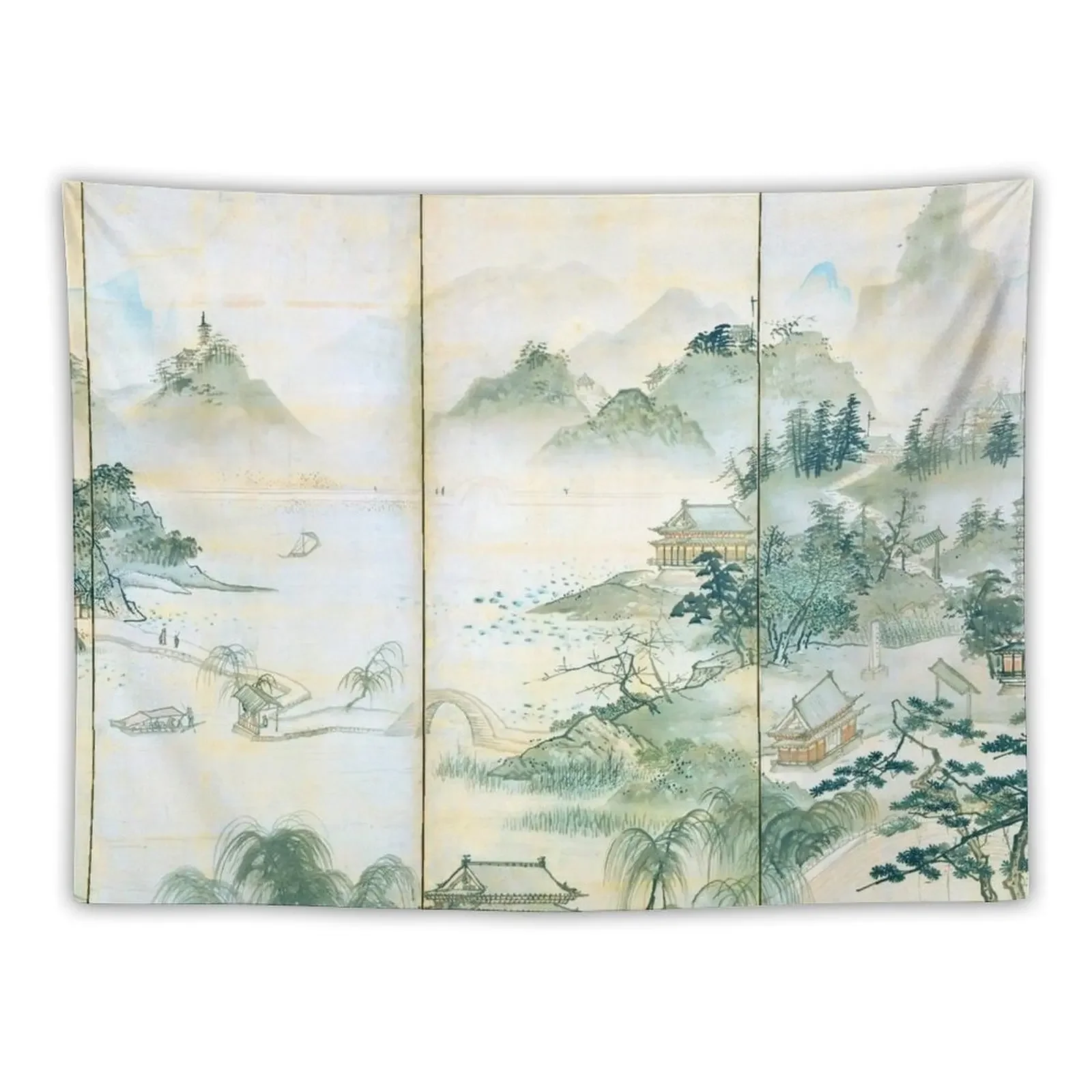 View of West Lake (Restored Japanese Artwork) Tapestry Cute Room Things Wall Deco Tapestry