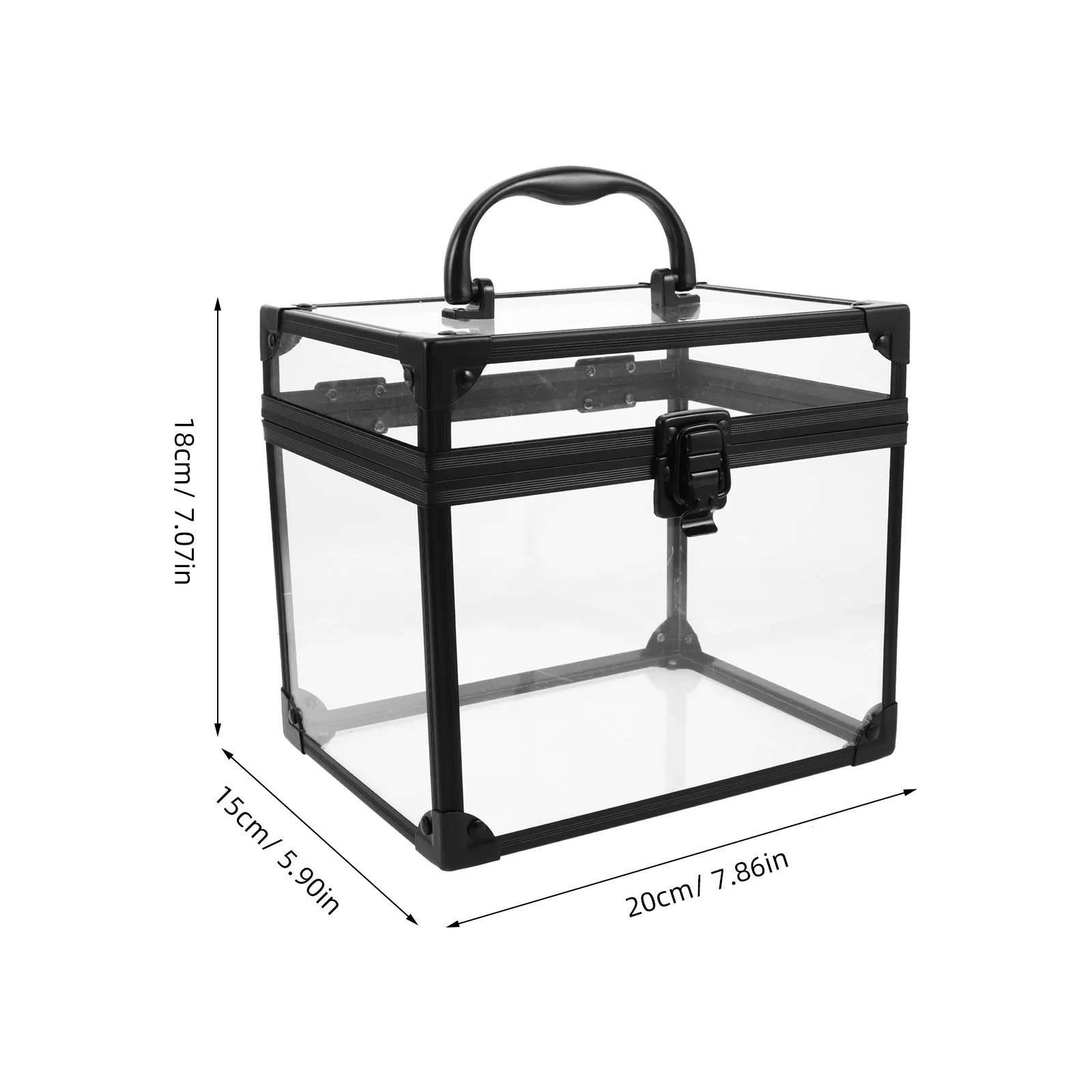 حاوية تخزين أنيقة من الفينيل الأكريليك خالية من الغبار مع مقبض لقدرة المعيشة #3