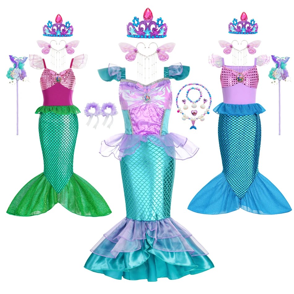 pequena-sereia-cosplay-fantasia-princesa-debaixo-do-mar-arie-vestido-halloween-natal-festa-extravagante-vestido-verao