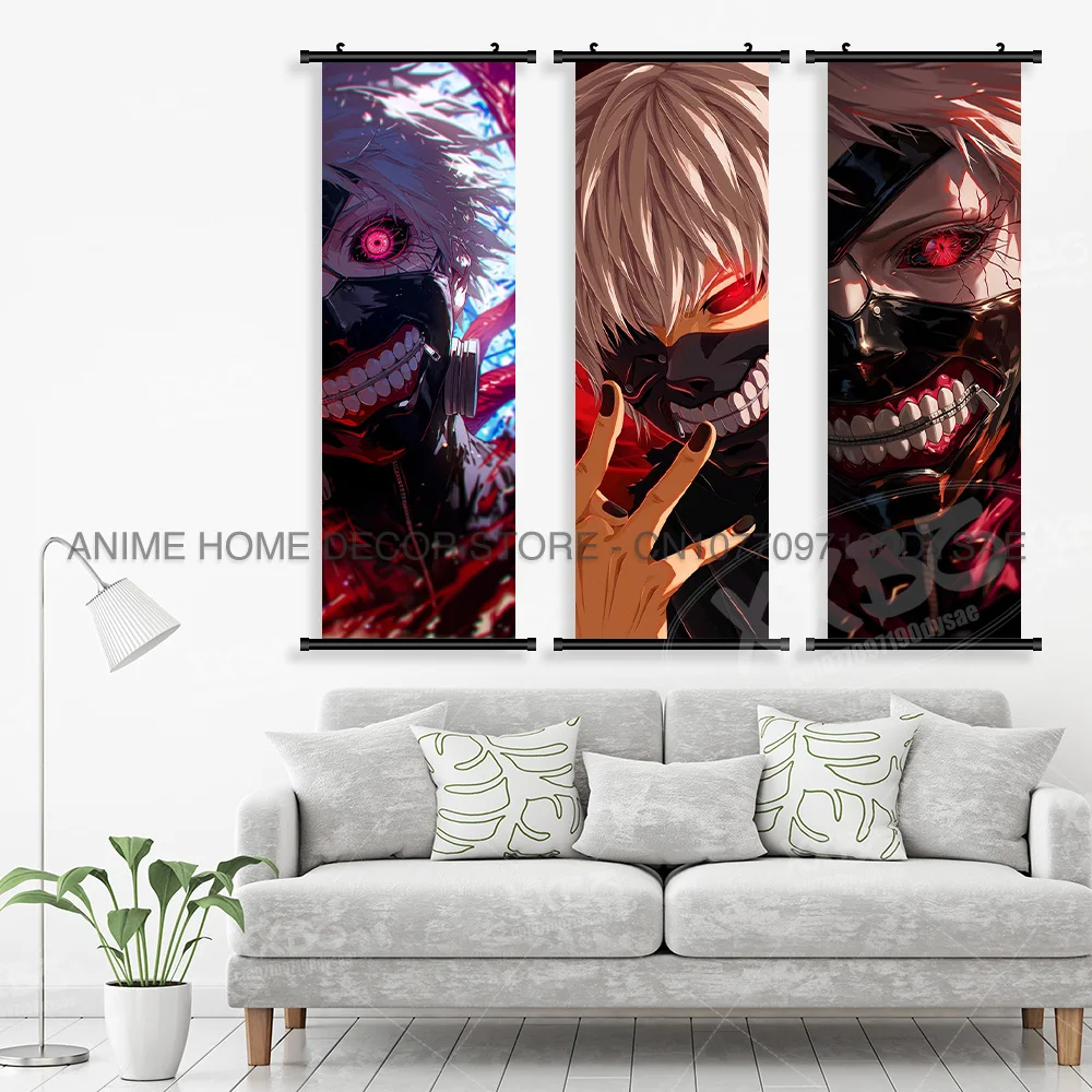 Tokyo Ghoul Poster, klassischer Anime-Leinwanddruck, hängende Malerei, Wandkunst, Heimdekoration, Wandbild, Raumdekoration, Schriftrollen, Bilder – Detail 3