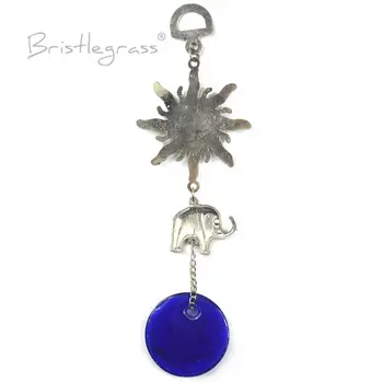 BRISTLEGRASS Turecké modré zlé oko Sluneční slon Nástěnný přívěsek Kyvadlo Amulety Talisman pro štěstí Požehnání Ochrana Domácí dekorace 10 nejlepší prodej turecké párty dekorace - №9