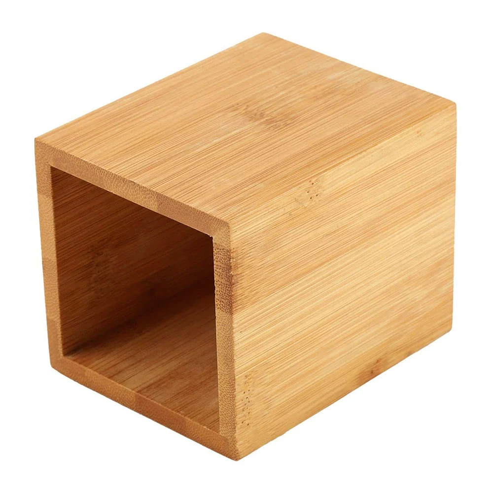 Bamboo and Wood Finishing Box Pen Container Nice Holder Home Desk Decor Desktop Holders