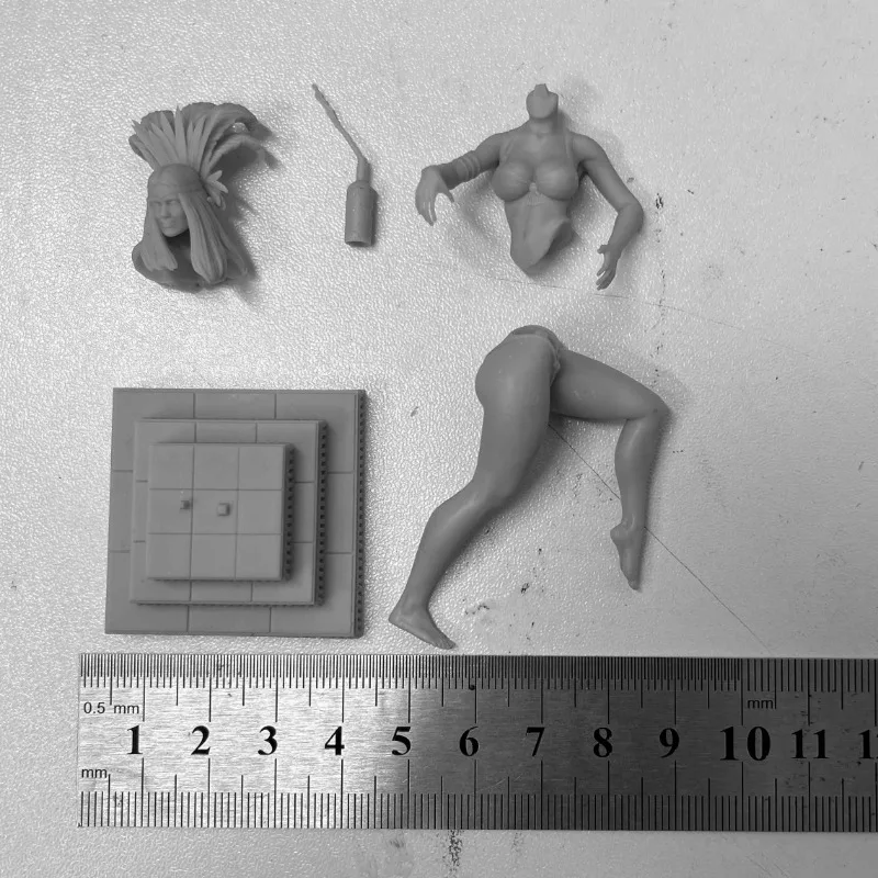 1/24 Ratio Priestess Resin Figure Assembly Model Kit Fantasy Hobby Miniature Diorama Toy Unassembled and Unpainted Free Shipping