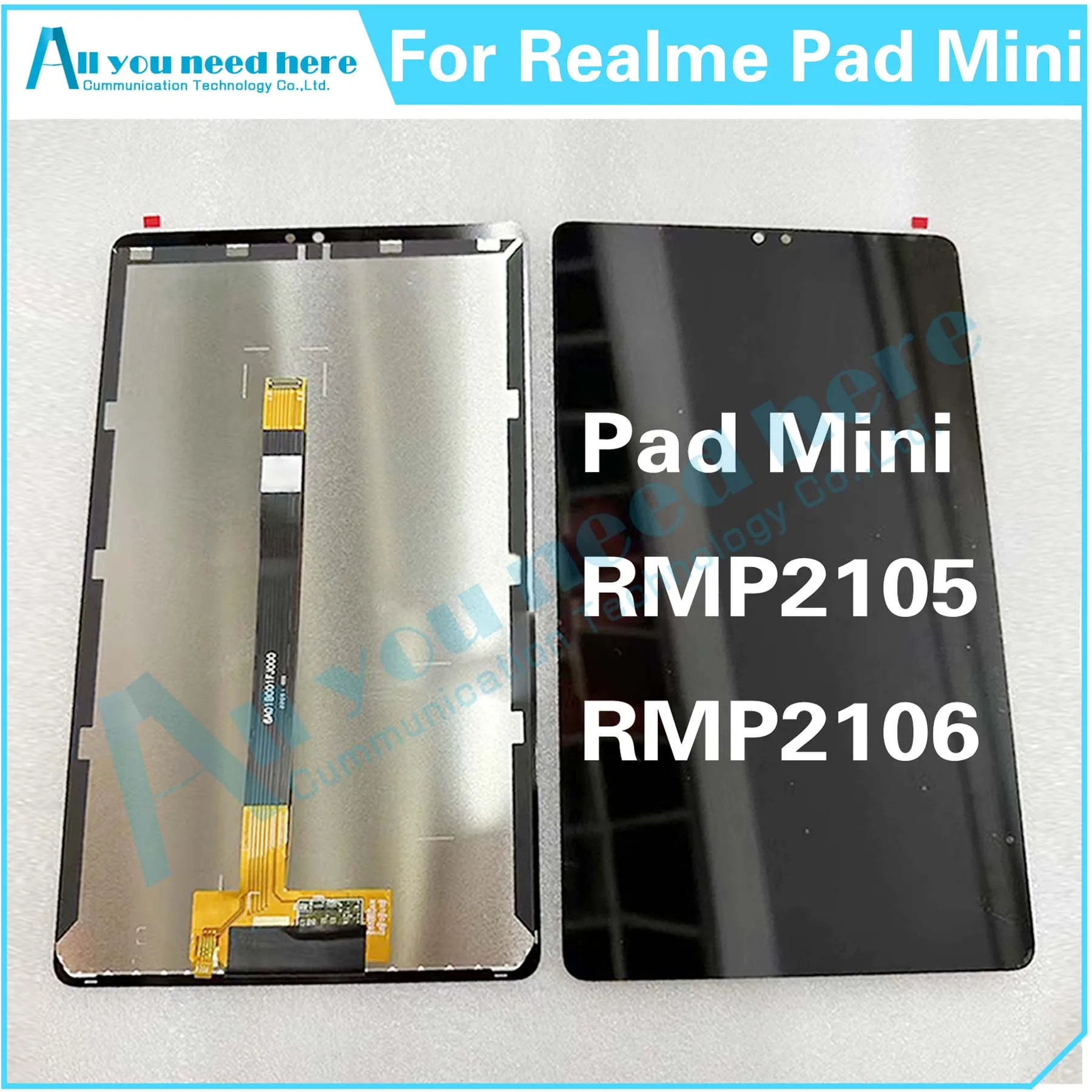 100% Test For Realme Pad Mini 8.7 RMP2105 RMP2106 LCD Display Touch Screen Digitizer Assembly Repair Parts Replacement