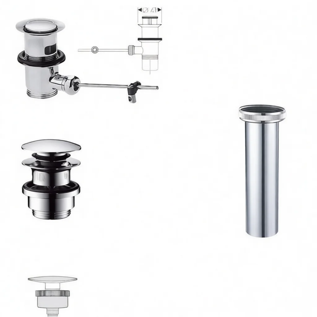 Bathroom Sink Drain Pipe Converter For Hansgrohe Adapter Universal European To China Standard Plumbing Fitting
