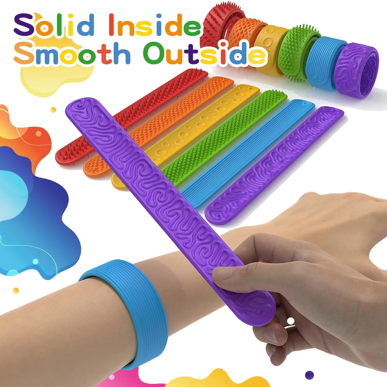 ألعاب متململة صفعة أساور محكم سيليكون ألعاب حسية للتوحد تهدئة لعبة حسية الإجهاد تململ للبالغين مكتب عمل #1