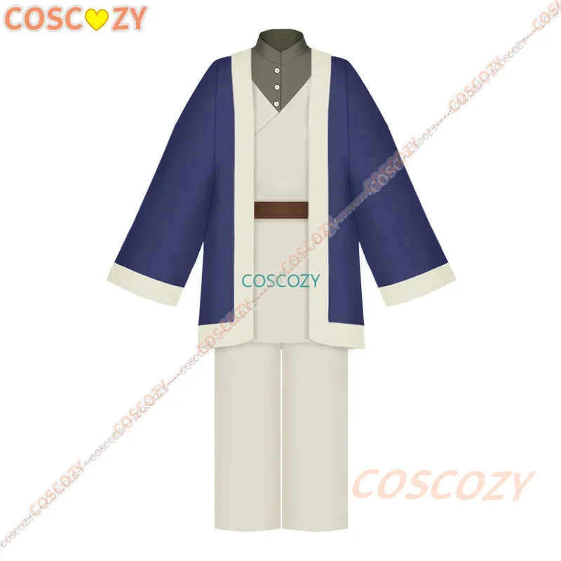 

qq681Аниме Delicious in Dungeon Falin Косплей Костюм Парик Униформа Синий Халат Шляпа Laios Touden Хэллоуин Comic Con Expo Sui