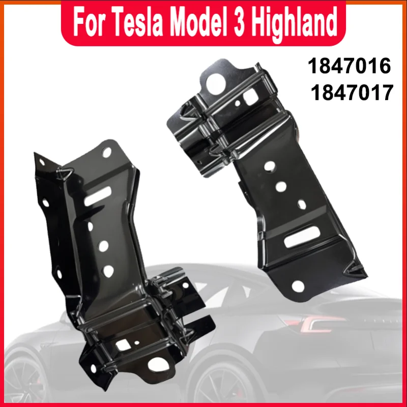 

Bumper Under Beam Iron Bracket 1847016 1847017 Curved Beam Support Holder For Tesla Model 3 Highland 2024+ Replace Accessories