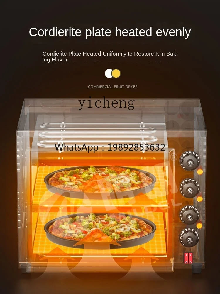 Afbeelding 4: XL Pizzaoven Pizzaoven Commerciële elektrische verwarming Leistenenoven met grote capaciteit Enkellaags dubbellaags