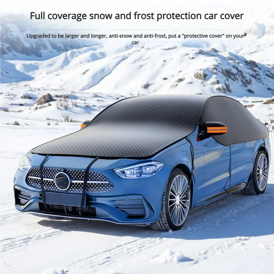 

Car front windshield antifreeze cover winter snow cover antifreeze cover car clothing half cover