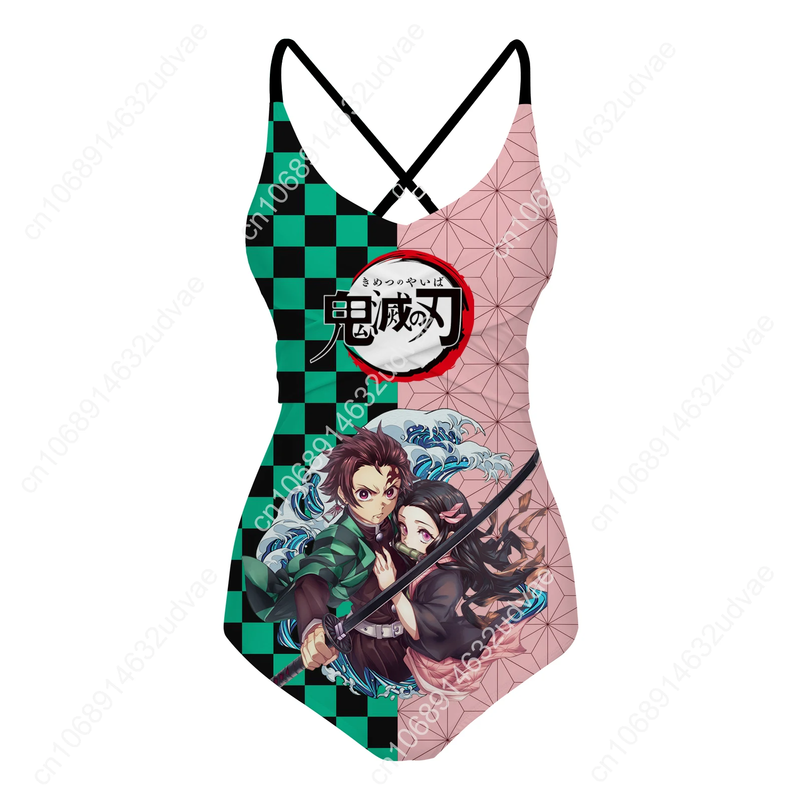 Demon Slayer Kimetsu No Yaiba Swimsuit Womens Sling Swimsuits Personalized Swimwear Pool Beach Bikini Customize Bathing Suits