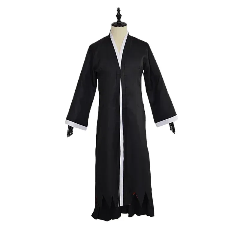 

Wiwiwi 123Anime Bleach Косплей Куросаки Ичиго Костюм Черная Накидка Брюки Японское Кимоно Униформа Комплект Карнавальный Хэллоуин Вечеринка Костюм