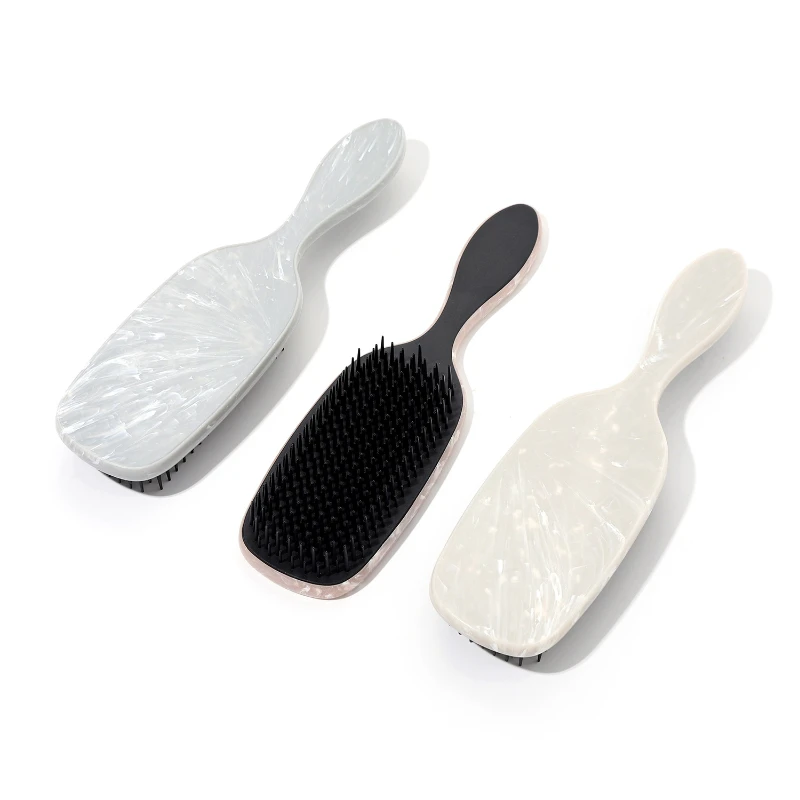 Marble Pattern Handle Massage Comb Baby Hair Brush Hairdressing Scalp Massage Hairbrush Household Anti-static Airbag Comb