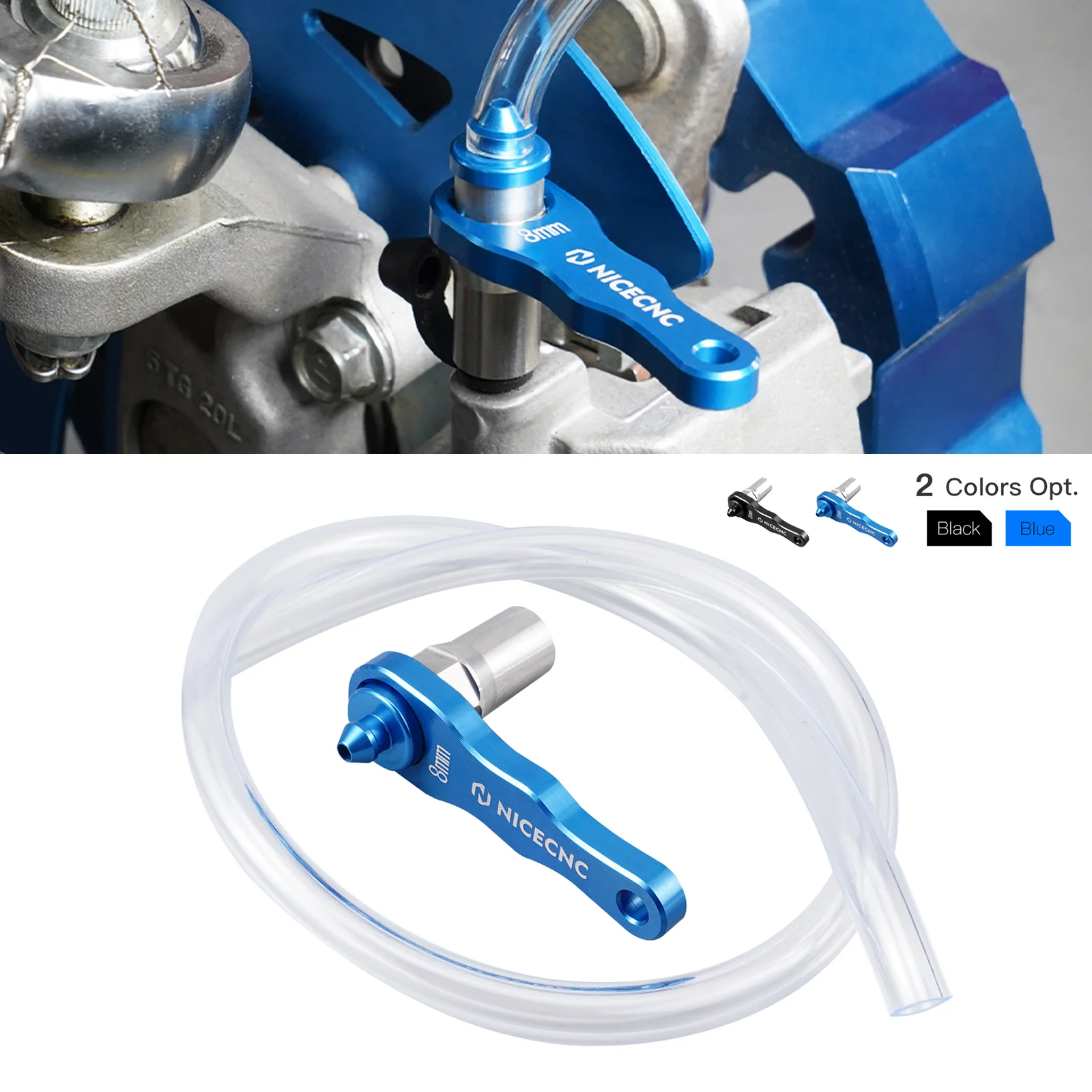 

For Husqvarna TE300 TE250 TE FE TC FC TX FX 125 250 300 350 400 450 501 Motorcycle 8mm Hydraulic Brake & Clutch Bleeder Tool