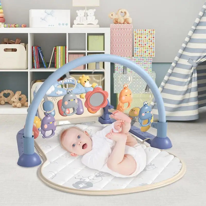 

Baby Fitness Stand Music Play Gym Activity Toys Newborns Piano Crawling Blanket Pedal Game Pad Early Education 0-36 Months Gifts