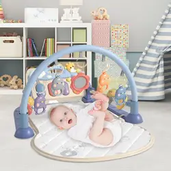 Baby Fitness Stand Music Play Gym Activity Toys Newborns Piano Crawling Blanket Pedal Game Pad Early Education 0-36 Months Gifts