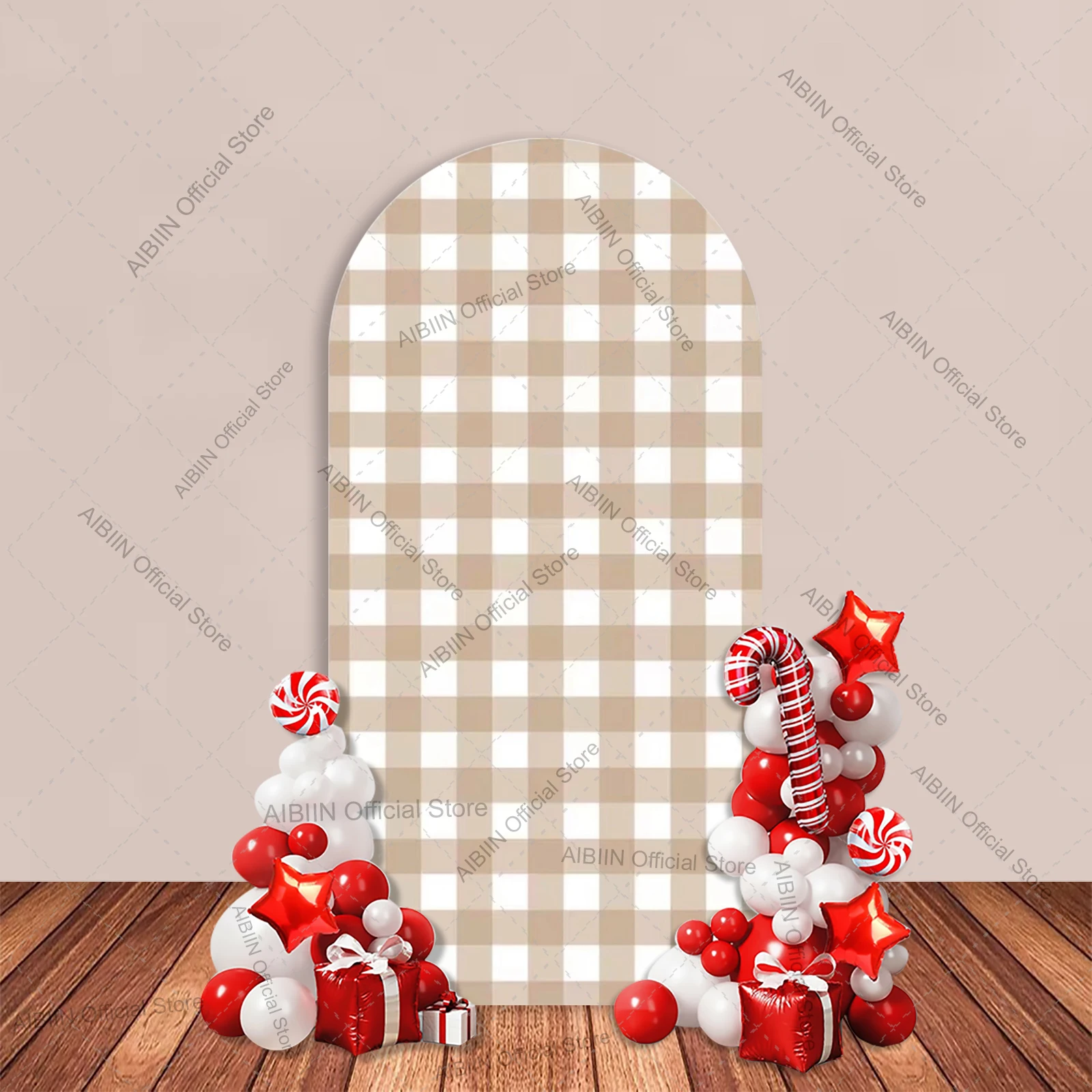 A Little Lovebug Is On The Way Baby Shower Arch Backdrop Cover Butterfly Dragonfly Insect Grid Checker Party Decor Background