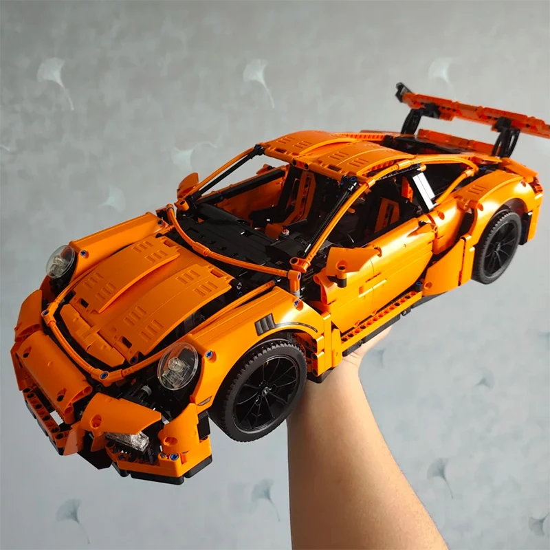 

Technical 2704PCS Orange GT3 RS Sport Car Building Blocks Supercar Assemble Bricks Vehicle Toys Gifts For Children Boys Adult