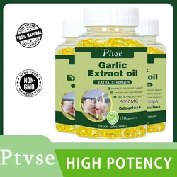 Organic Garlic Oil Extract Capsule for Immune, Cholesterol Health Support, for Older and Adult Nutrition Supplement