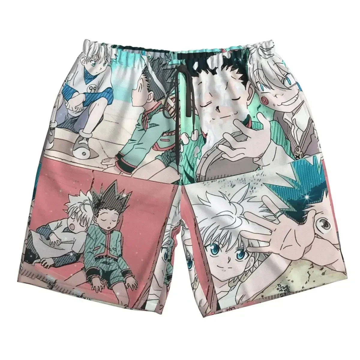 Gon And Killua HXH Hunter X Hunter Trunks Beach Board Shorts Casual Quick Dry Swim Summer Men Pants
