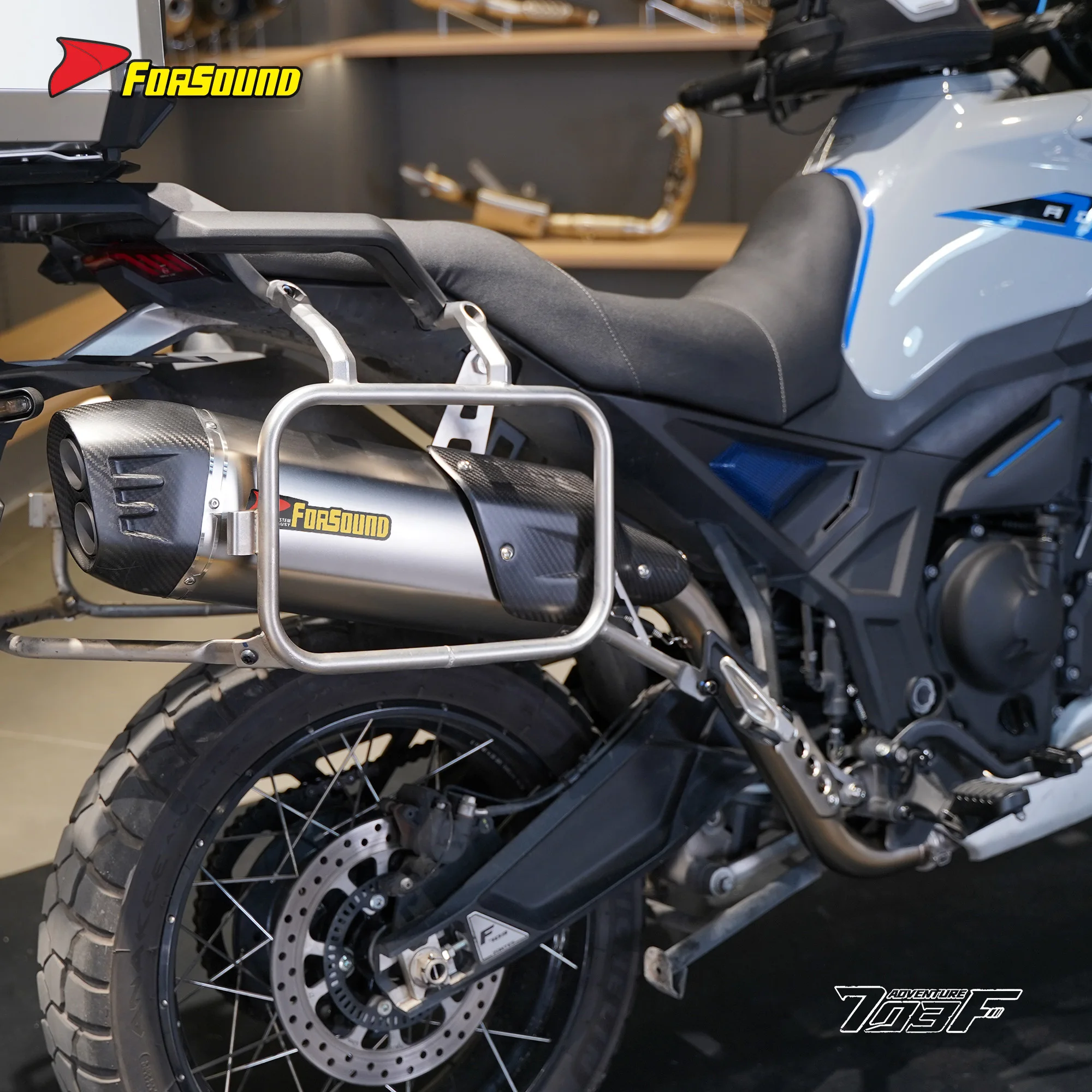 Forsound Factory Wholesale Price Zotrs 703f Stainless steel Exhaust Valved Muffler with Mid Pipe Resonator