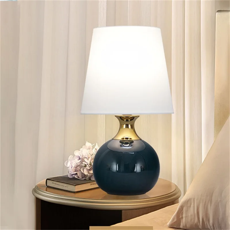 Ulani Touch Dimmer Tafel Bureau Licht Eigentijdse Keramische Luxe Lamp Decoratief Voor Thuis Bed