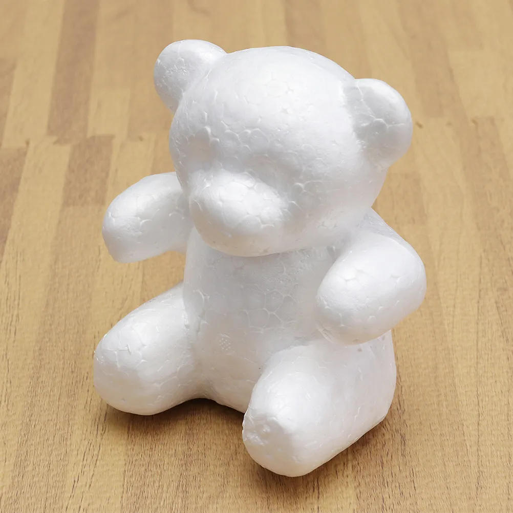 

2 шт. фигурки сидячих медведей, 20 см, из пенопласта, для поделок, декора ко Дню святого Валентина, Рождеству, Новому году, для детей