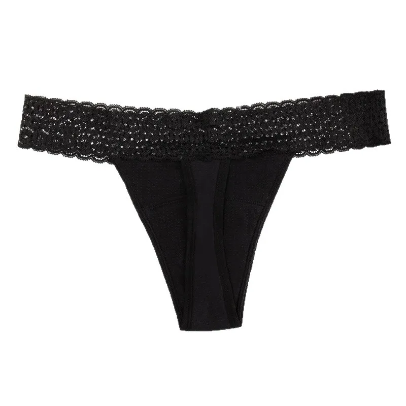 Трансграничные женские стринги из чистого хлопка с низкой талией, 4-слойное физиологическое нижнее белье, герметичные гигиенические салфетки, физиологические и