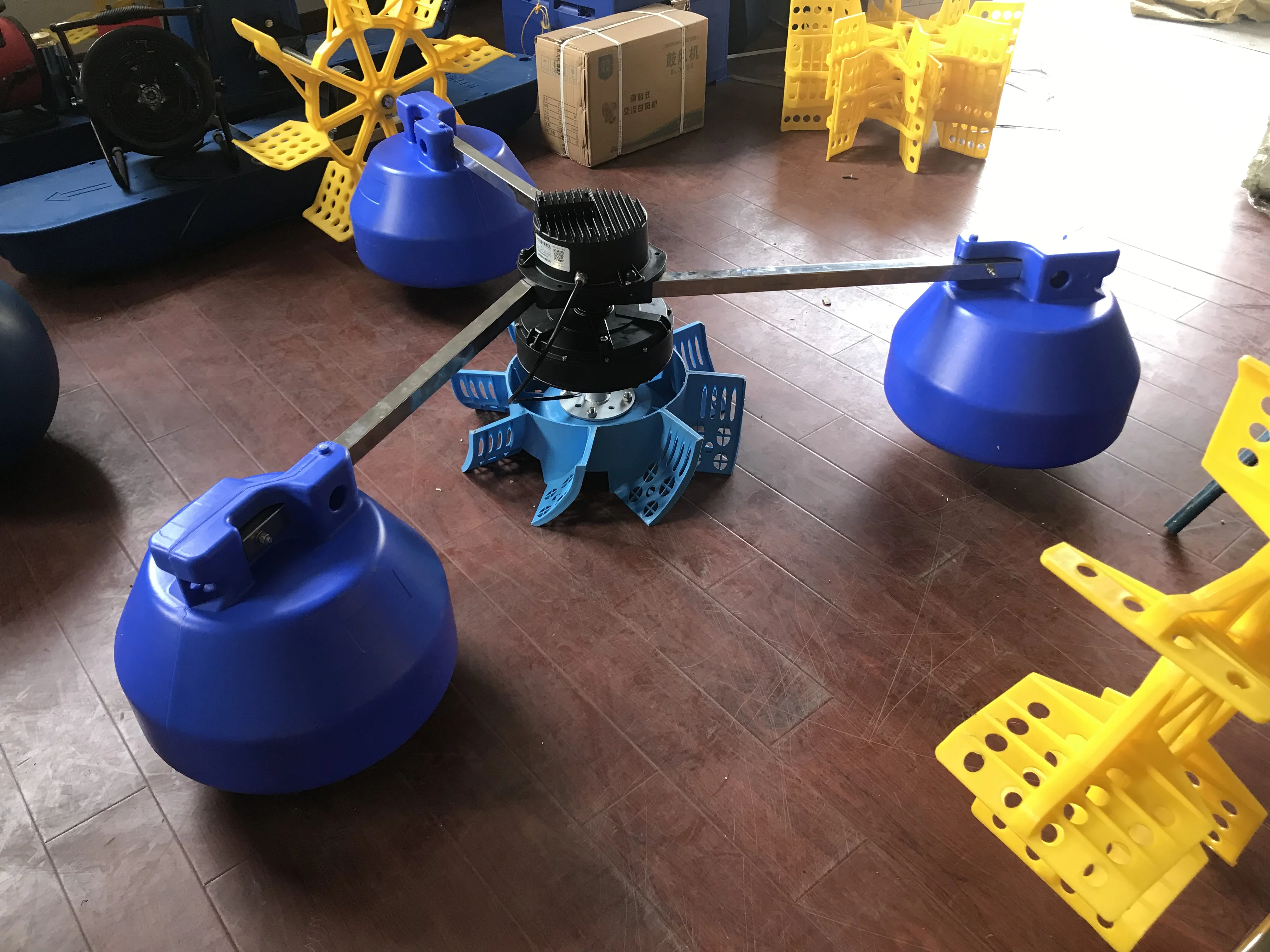 4KW Variable Frequency Inverter Impeller Anti-corrosion Durable Motor Fish Pond Specific Surge Aerator Engine Gearbox Energy