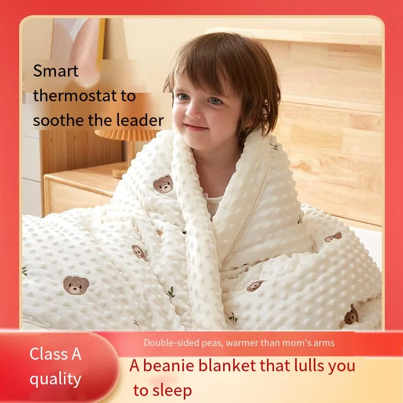 

Children's Doudou Quilt Autumn and Winter Class A Double-sided Velvet Doudou Blanket Baby Quilt Blanket Kindergarten Nap Quilt