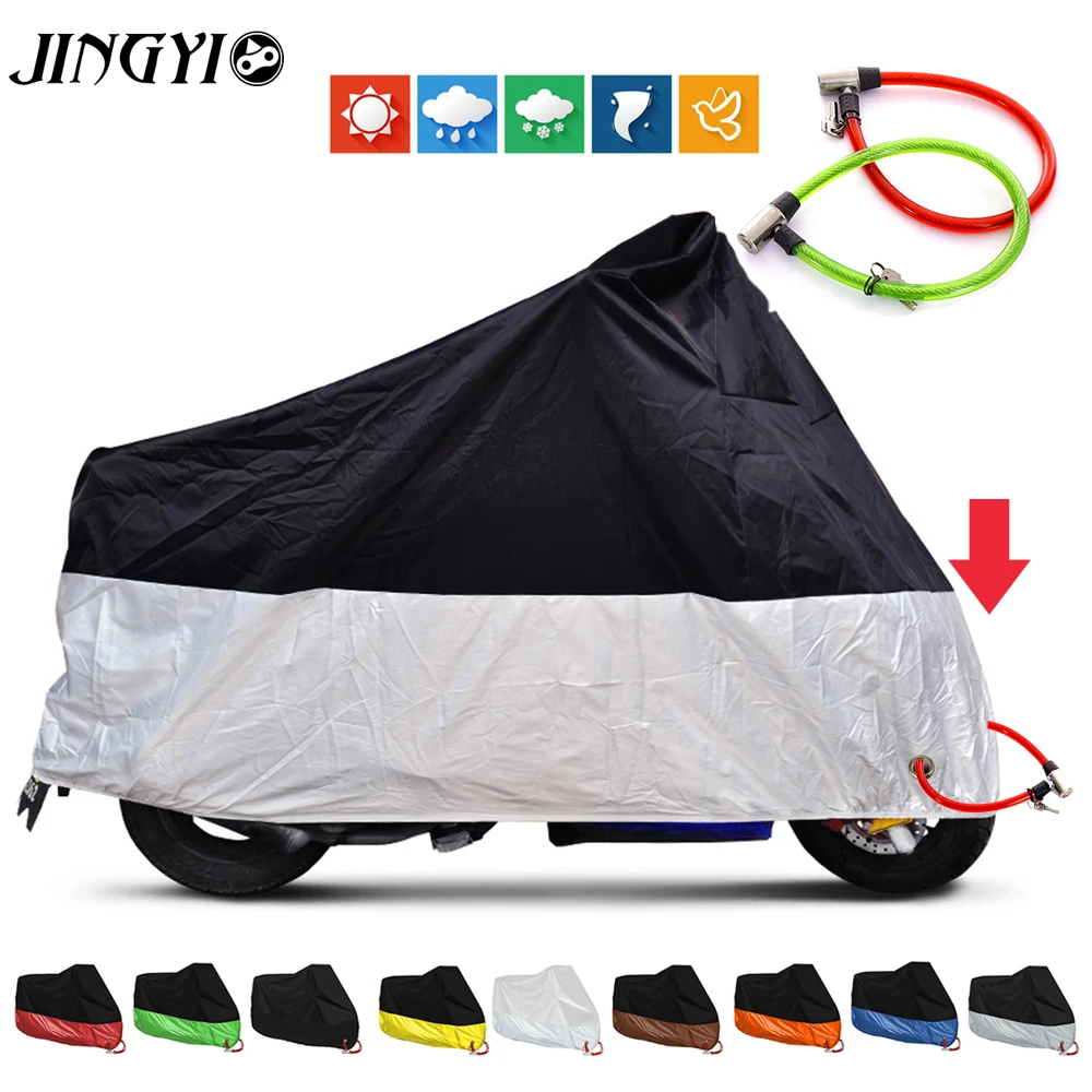 

Moto Cover Waterproof Outdoor Coat Uv Protector Bike Rain Dustproof FOR Yamaha ttr250 wr250f xj600 fz25 Ducati monster 696 1098