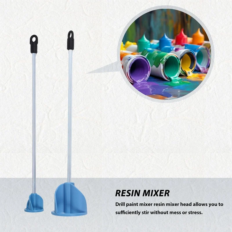 

Pack of 3 Paint, Epoxy Resin, Mud&Ceramic Glaze Mixer Paddle Blades-Power Drill Stirring Attachment-Mixer Mixing Paddles-A42I