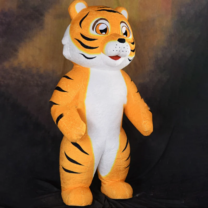 260cm Tiger Inflatable Mascot Tighnari Plush Mascotte Costumes Walking Adult Size Carnival Costumes Party Cosplay Clothing