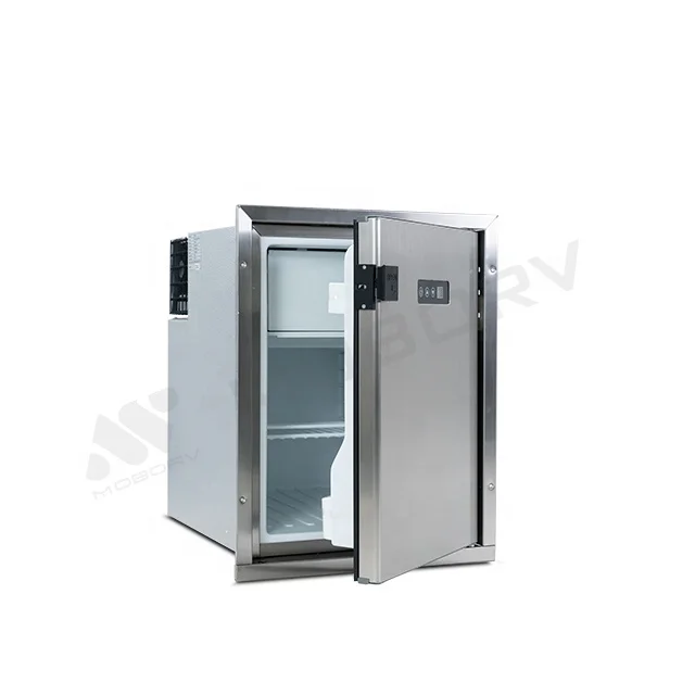 Certified MOBORV DC 12V/24V 50L Mini Fridge for Motorhome RV Camping Car Marine Boat Recreational Vehicle-CE Approved Caravan