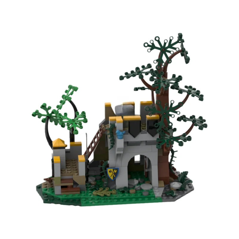 

Модель небольшого замка Architectural Forest MOC — строительные блоки из мелких частиц, игрушечные кирпичи, 322 штуки — подходит для всех энтузиастов