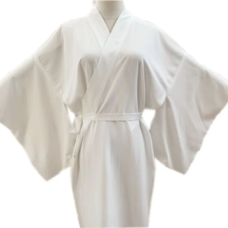 Japanese Traditional Kimono Juban Women White Yukata  Bottom Lining With Belt Haori Intimate  Inner Wear Underwear