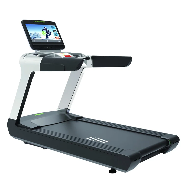 JG-9800B Commercial Running Machine Touch Screen Display Window Electric Treadmill Walking Machine with Wireless Network